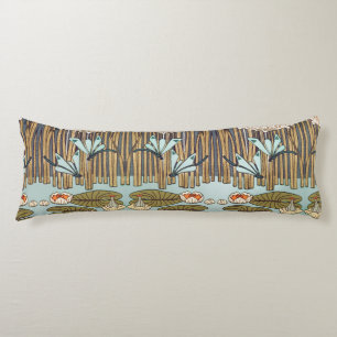 Coussins Longs Dragonflies Nymphéas Marais Art Nouveau