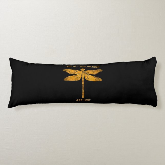 Coussins Longs Dragonfly Lover | Not All Who Wander Are Lost (Devant)