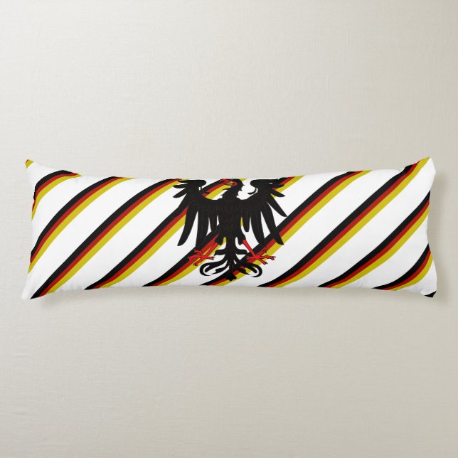 Coussins Longs Drapeau allemand de rayures (Devant)