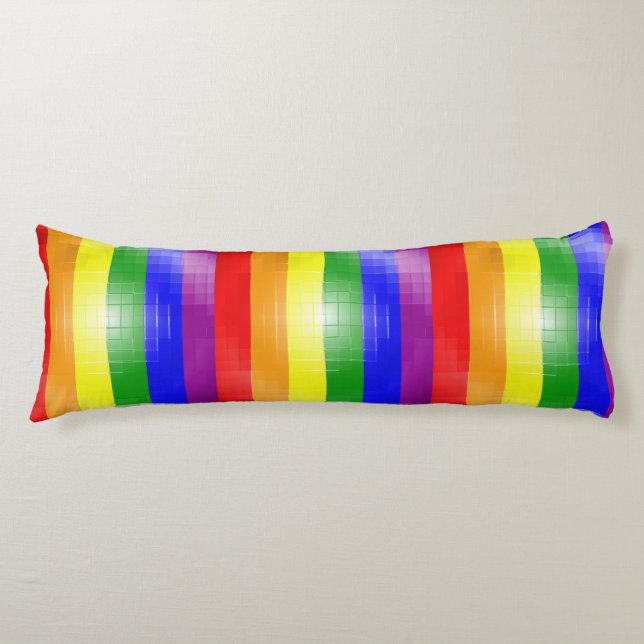 Coussins Longs Drapeau d'arc-en-ciel (Devant)