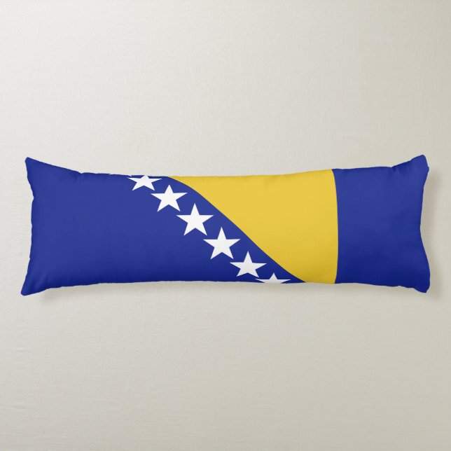 Coussins Longs Drapeau de Bosnie-Herzégovine (Devant)