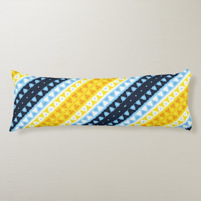Coussins Longs Drapeau de fierté BoHo Groovy Géométrique Abstrait (Devant)