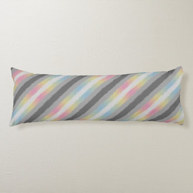 Coussins Longs Drapeau de fierté Demifluid Abstrait Groovy Boho T (Devant)