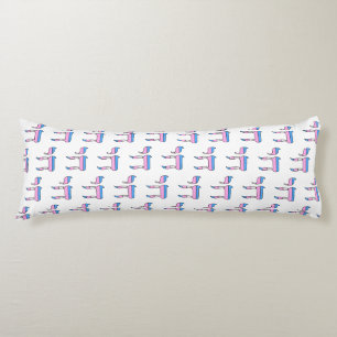 Coussins Longs Drapeau de fierté trans Chai