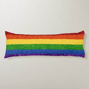 Coussins Longs Drapeau de la Fierté arc-en-ciel LGBT Parties scin