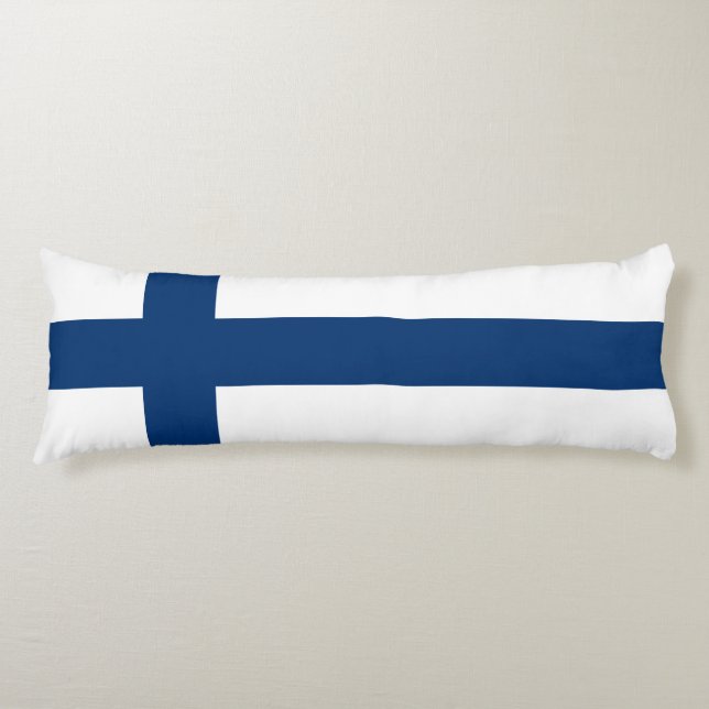 Coussins Longs Drapeau de la Finlande (Devant)