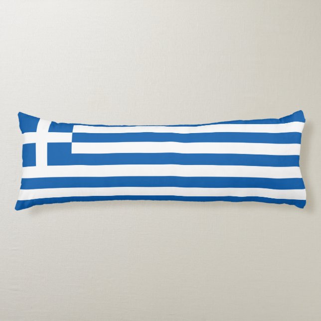 Coussins Longs Drapeau de la Grèce (Devant)