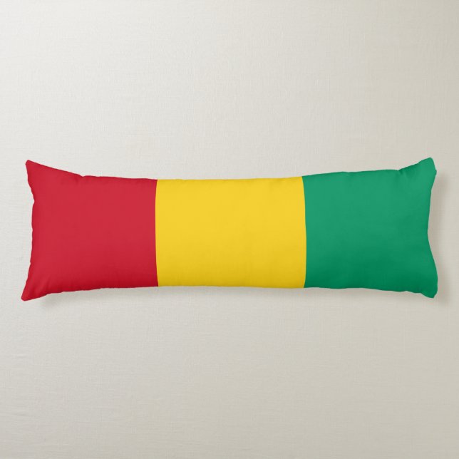 Coussins Longs Drapeau de la Guinée (Devant)