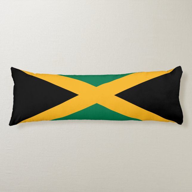 Coussins Longs Drapeau de la Jamaïque (Devant)