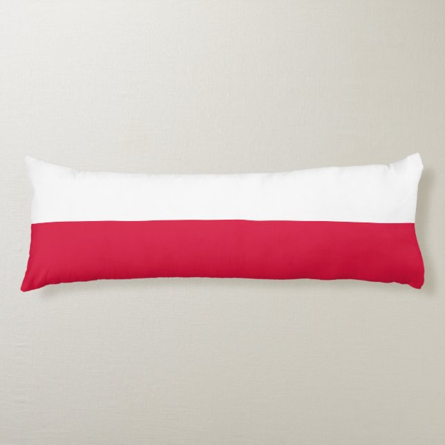 Coussins Longs Drapeau de la Pologne (Devant)