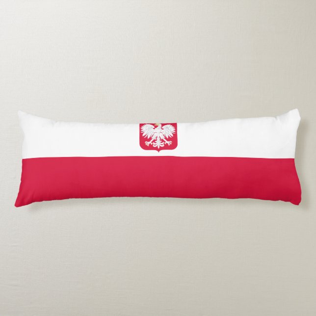 Coussins Longs Drapeau de la Pologne (Devant)