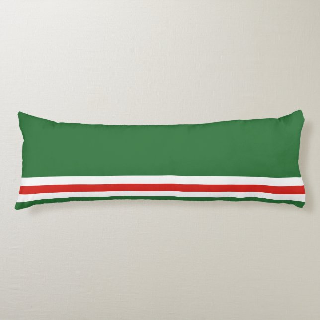 Coussins Longs Drapeau de la République tchétchène d'Ichkérie (Devant)