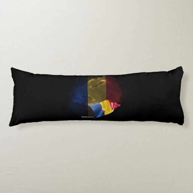 Coussins Longs Drapeau de la Roumanie (Devant)