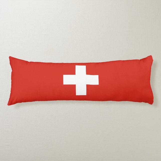 Coussins Longs Drapeau de la Suisse (Devant)