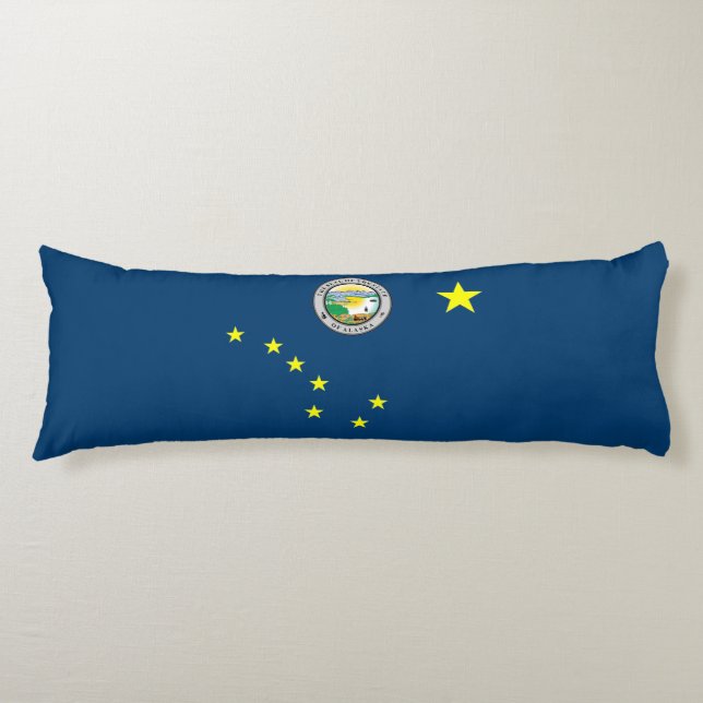 Coussins Longs Drapeau de l'Alaska (Devant)