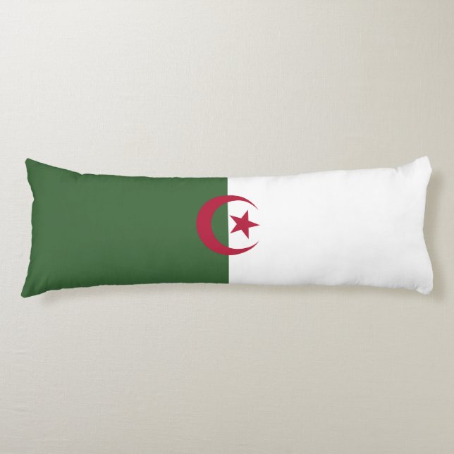 Coussins Longs Drapeau de l'Algérie (Devant)