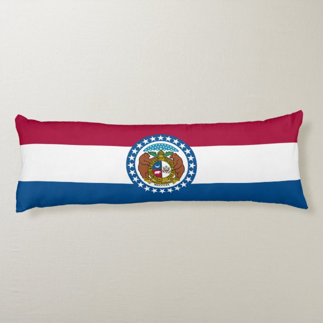 Coussins Longs Drapeau de l'État du Missouri (Dos)