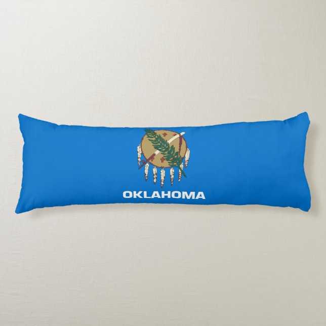 Coussins Longs Drapeau de l'Oklahoma (Devant)