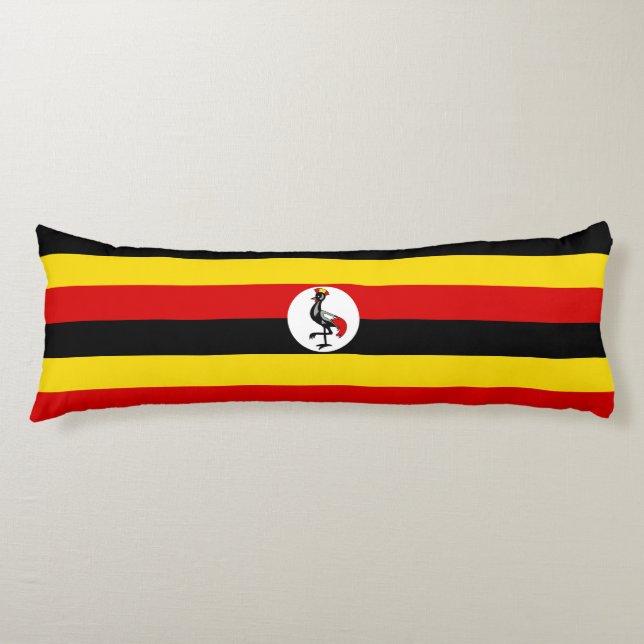 Coussins Longs Drapeau de l'Ouganda (Devant)