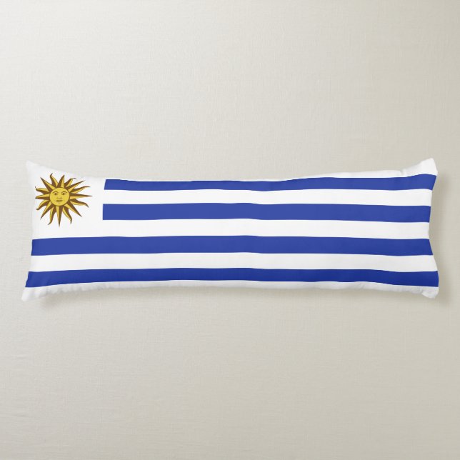 Coussins Longs drapeau de l'Uruguay (Devant)