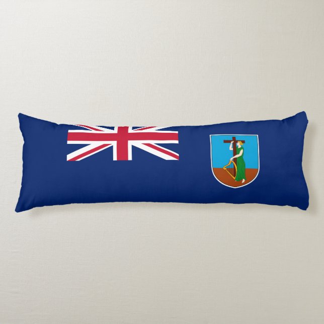 Coussins Longs Drapeau de Montserrat (Devant)