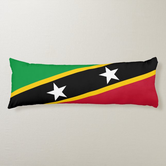 Coussins Longs Drapeau de Saint-Kitts-et-Nevis (Devant)