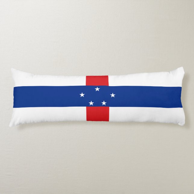 Coussins Longs Drapeau des Antilles néerlandaises (Devant)