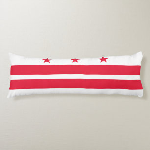 Coussins Longs Drapeau d'État de Washington DC