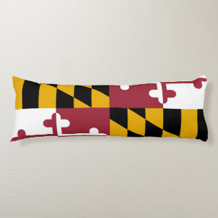 Coussins Longs Drapeau d'état du Maryland