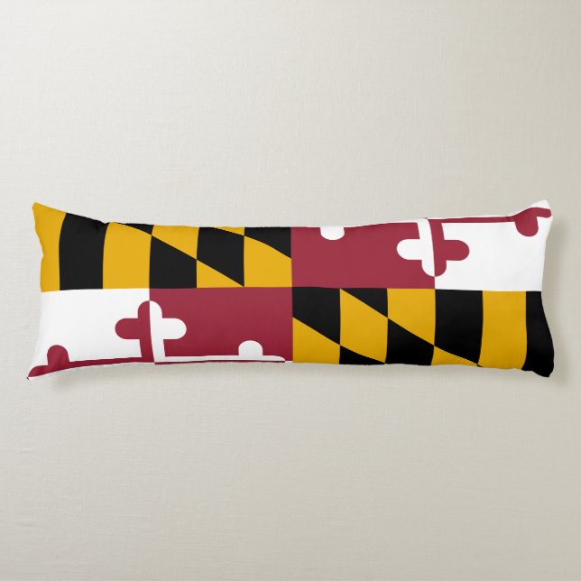 Coussins Longs Drapeau d'état du Maryland (Devant)