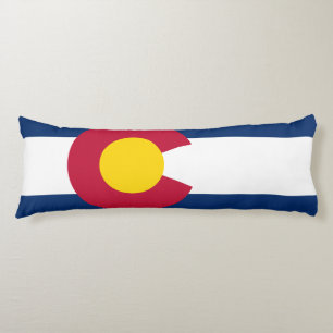 Coussins Longs Drapeau du Colorado