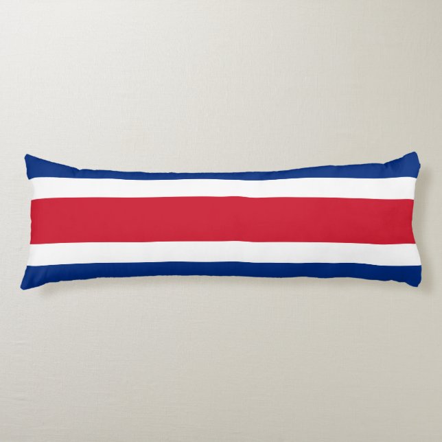 Coussins Longs Drapeau du Costa Rica (Devant)