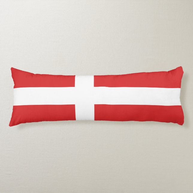 Coussins Longs Drapeau du Danemark (Devant)