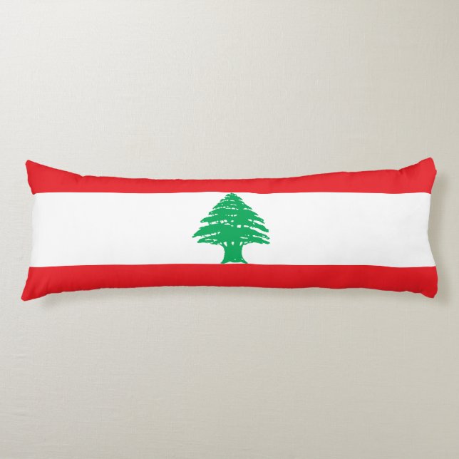 Coussins Longs Drapeau du Liban (Devant)
