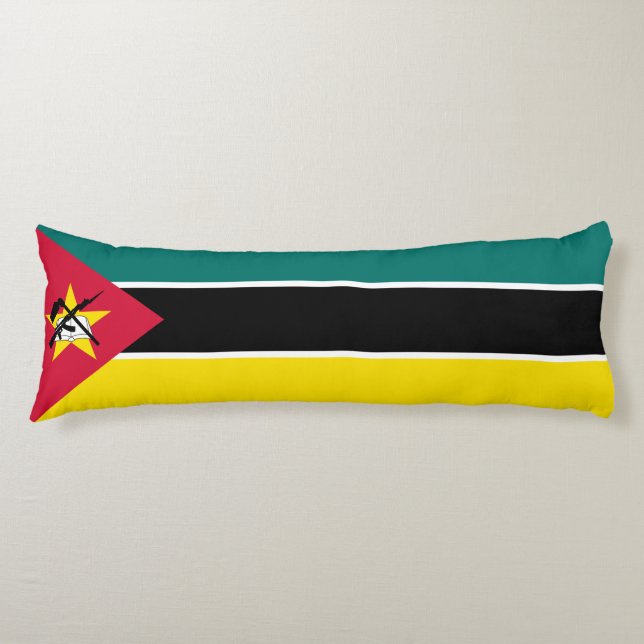 Coussins Longs Drapeau du Mozambique (Devant)