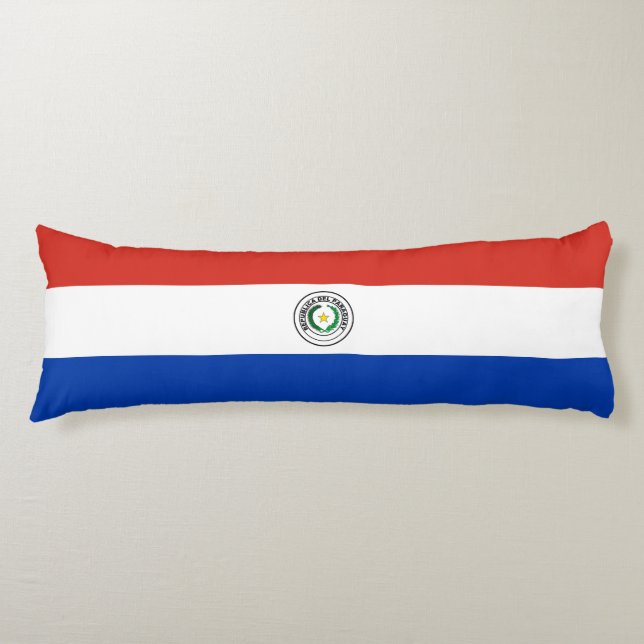 Coussins Longs Drapeau du Paraguay (Devant)