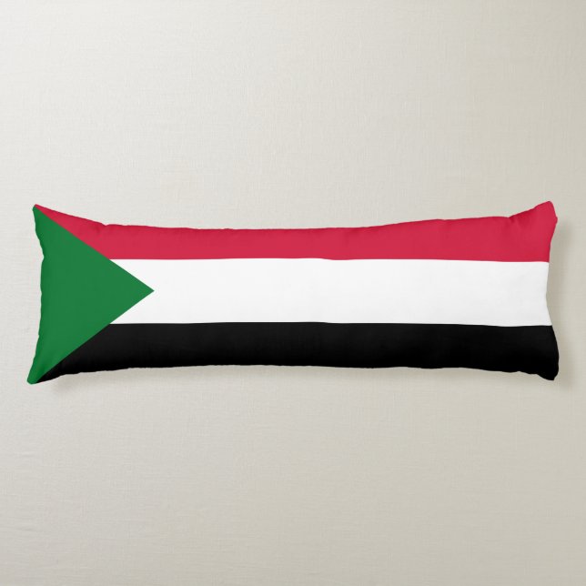 Coussins Longs Drapeau du Soudan (Devant)