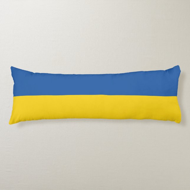 Coussins Longs Drapeau d'Ukraine (Devant)