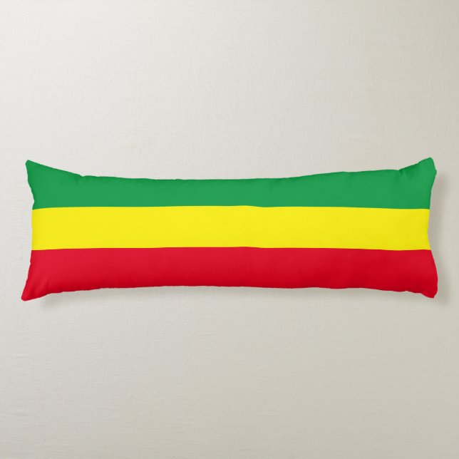Coussins Longs Drapeau éthiopien / Drapeau rasta (Devant)