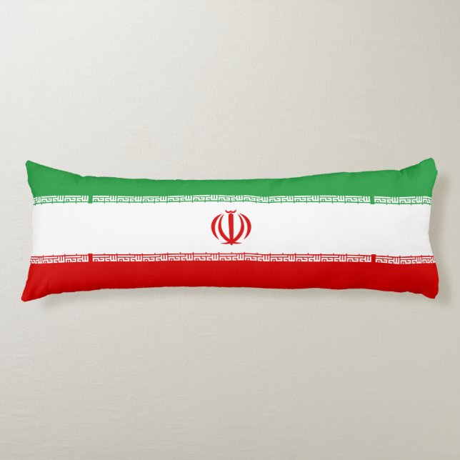 Coussins Longs Drapeau Iran (Devant)