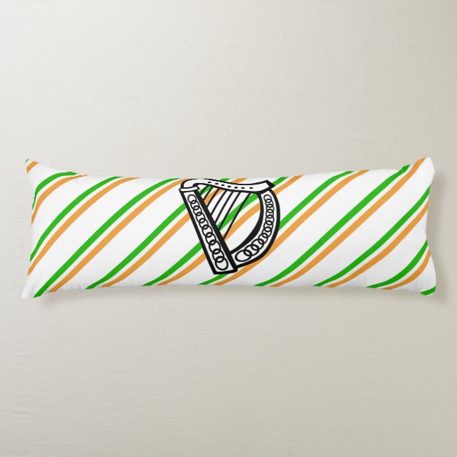 Coussins Longs Drapeau irlandais de rayures (Devant)