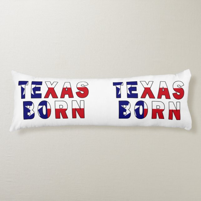 Coussins Longs Drapeau né au Texas (Devant)