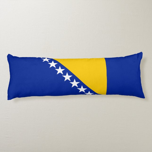 Coussins Longs Drapeau patriotique de Bosnie-Herzégovine (Dos)