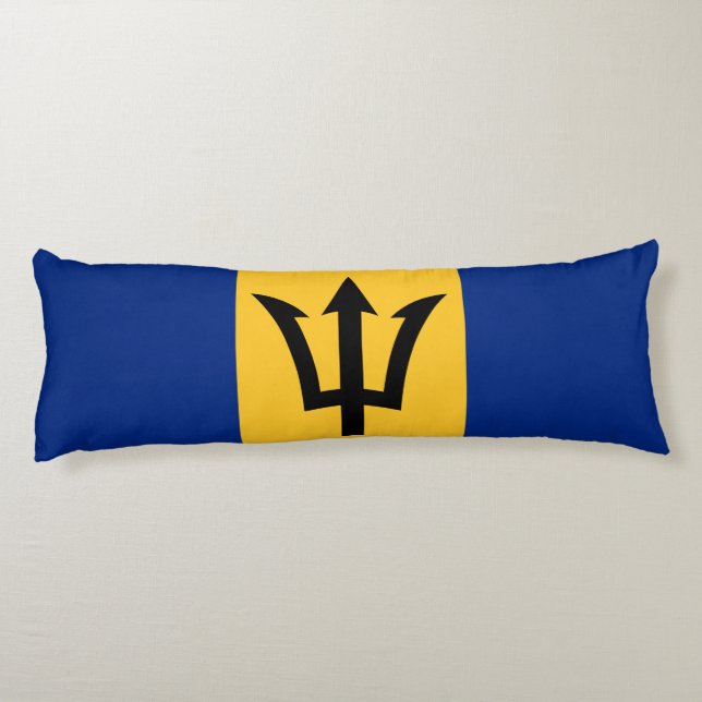 Coussins Longs Drapeau patriotique de la Barbade (Dos)