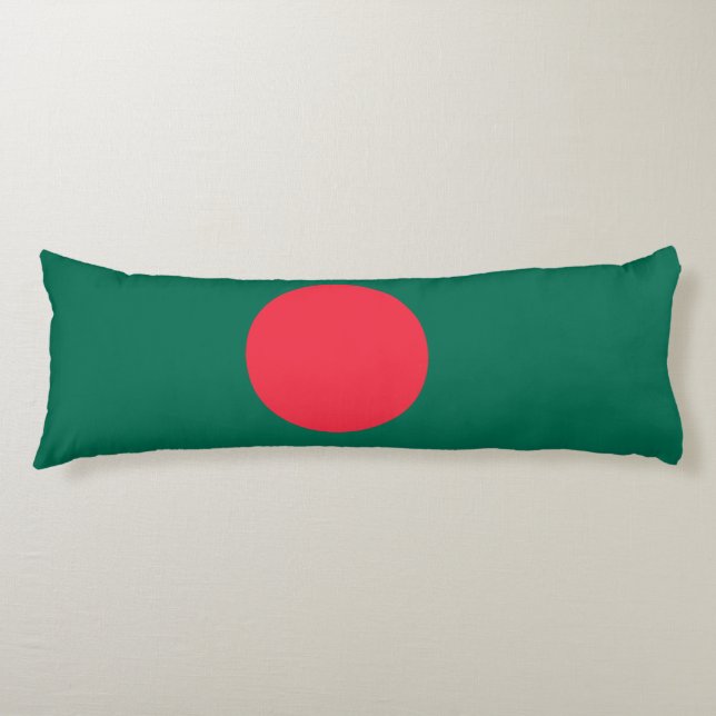 Coussins Longs Drapeau patriotique du Bangladesh (Devant)