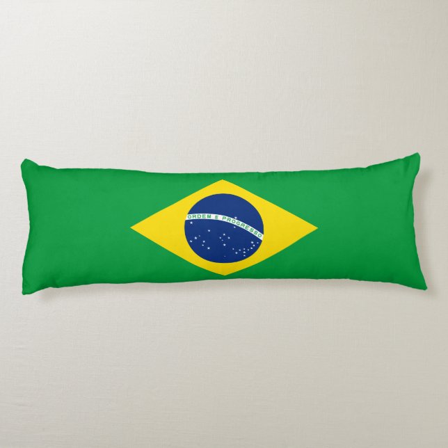 Coussins Longs Drapeau patriotique du Brésil (Dos)