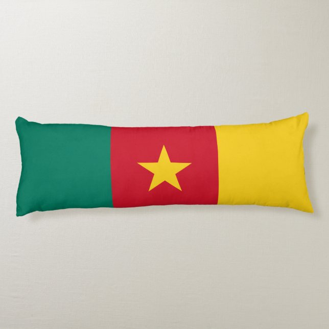 Coussins Longs Drapeau patriotique du Cameroun (Dos)