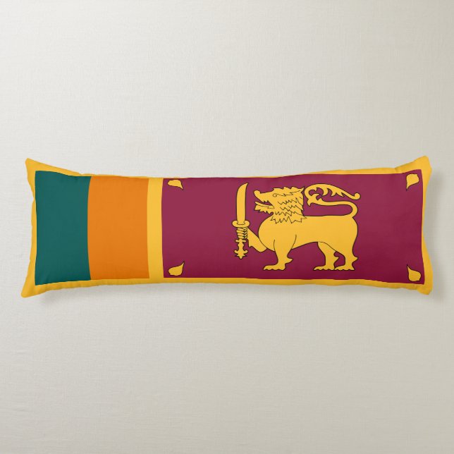 Coussins Longs Drapeau Sri Lanka (Devant)