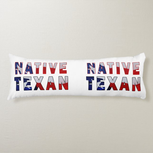 Coussins Longs Drapeau texan natif (Devant)