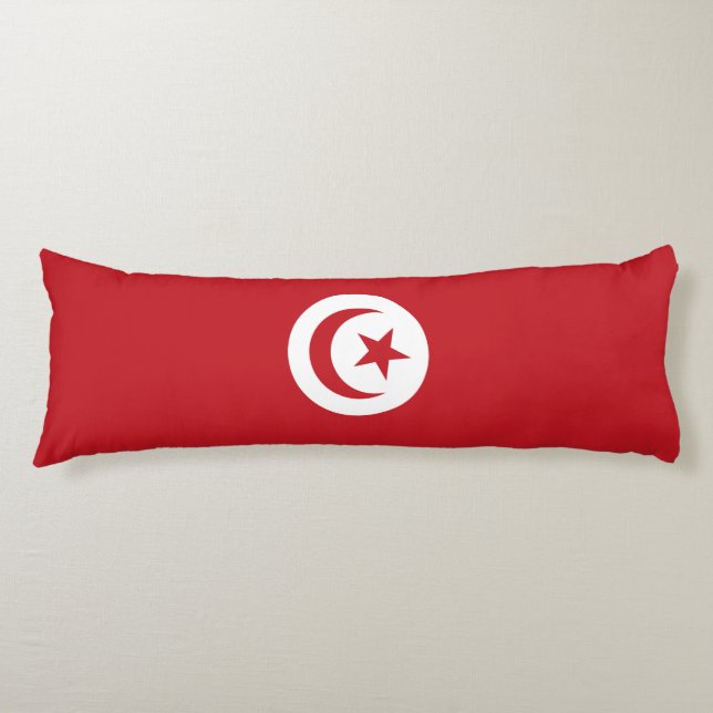 Coussins Longs Drapeau tunisien (Devant)